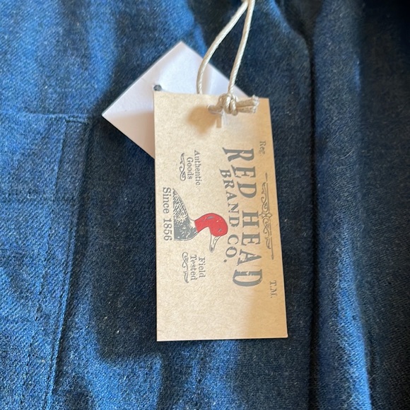 Red Head Brand Co. RipStop Brand new blue button up shirt - Picture 4 of 4